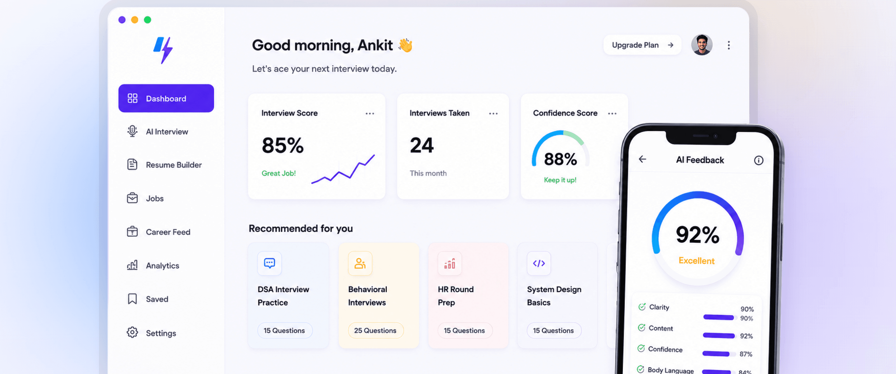 Walkin24 dashboard preview